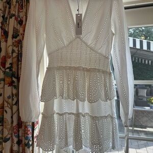 Steve Madden white eyelet dress